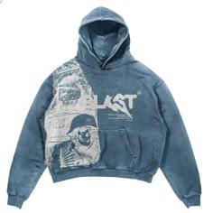 Blast graphic Y2k hoodie