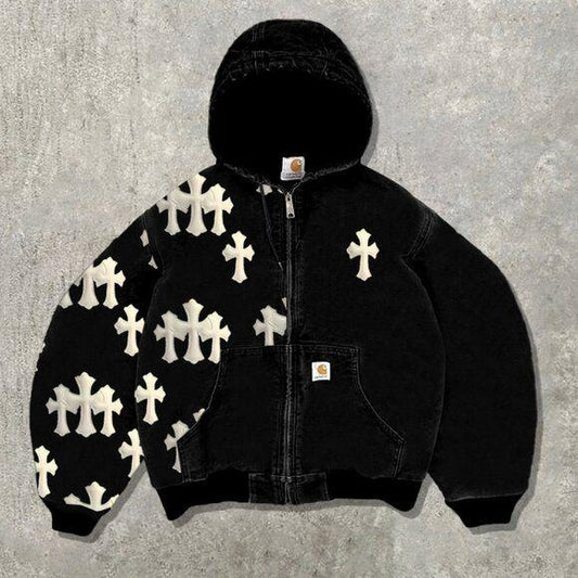 Aesthetic Gothic Cross Hoodie