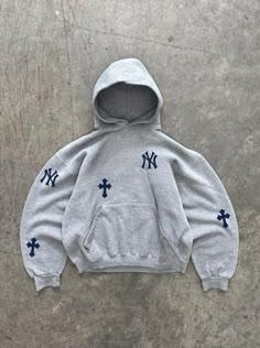 Gray New York Yankees Hoodie©